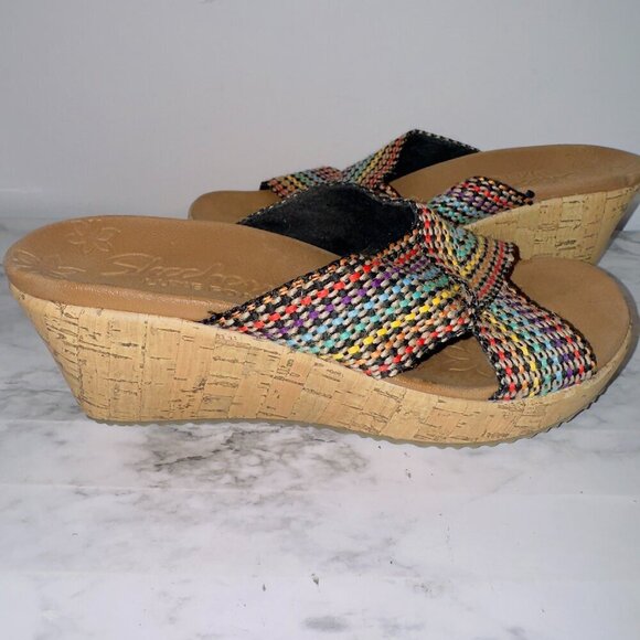 Skechers Women's Cali Beverlee Delighted Wedge Sandals size US 6 - Picture 2 of 9